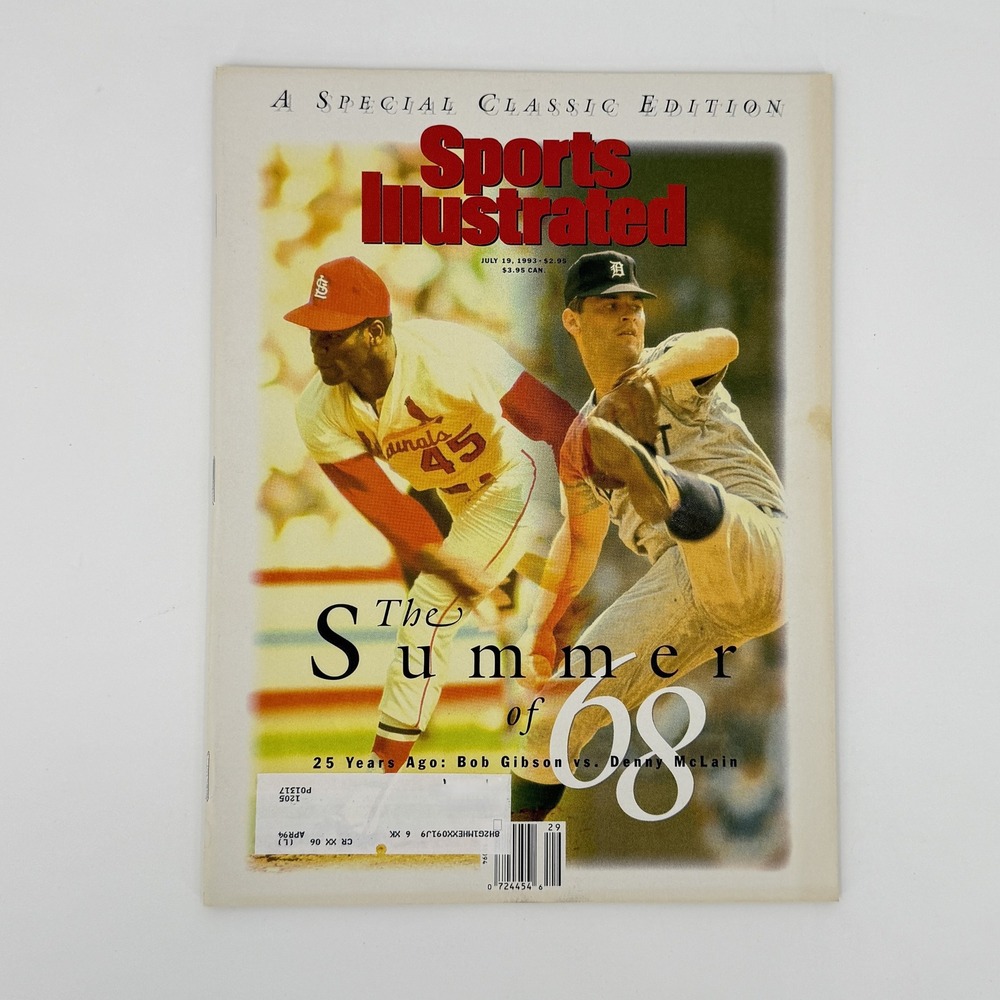 Sports Illustrated July 19 1993 Summer of 68 Bob Gibson Denny McLain Classic